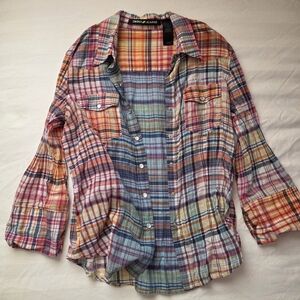 DKNY Multicolor Plaid Shirt